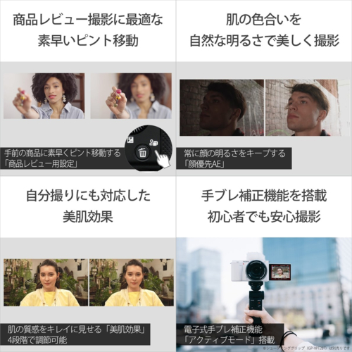 【長期保証付】ソニー(SONY) VLOGCAM ZV-E10XW ホワイト ダブルズームレンズキット ミラーレス一眼デジタルカメラ_5