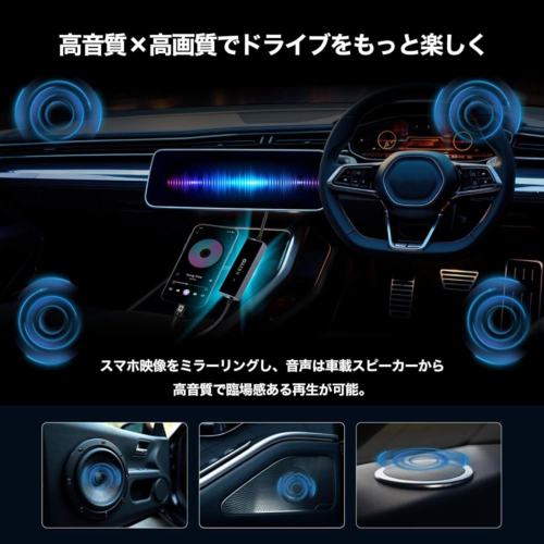 KEIYO(ケイヨー) AN-S155 APPミラータッチカーアダプター スマホを繋ぐだけ！ディスプレイオーディオ 双方向ミラーリング_5