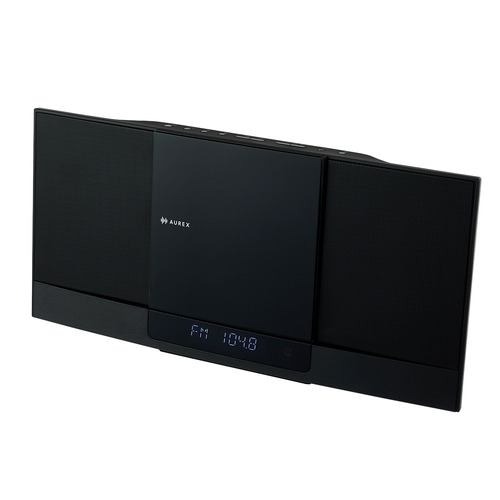 Aurex(オーレックス) AX-WSS60K 黒いこと か細い型音声取り合わせ FMラジオ受信機・CD・MP3相応う 大差しわたしフルレンジスピーカー積み上げる