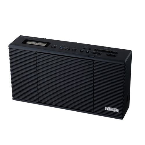 【長期間言いはなつ付】Aurex(オーレックス) AX-CR80K 黒いこと CDラジオ受信機 声くっきり役立つこと積み上げる 密閉型ネオジウムスピーカーやとい入れる