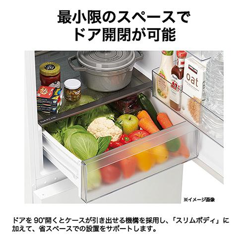 【標準設置料金込】【長期保証付】ハイアール(Haier) JR-M36A-W スノーホワイト 2ドア 冷凍冷蔵庫 右開き 355L 幅595mm_7