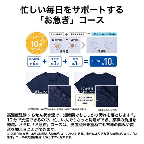 【設置＋リサイクル＋長期保証】ハイアール(Haier) JW-U61C-K ブラック 全自動洗濯機 上開き 洗濯6kg_3