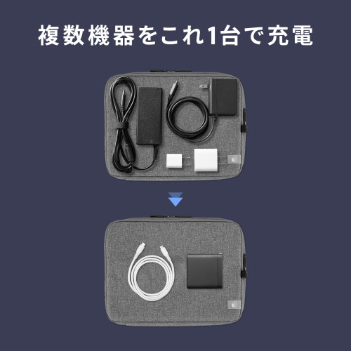 サンワサプライ ACA-PD104BK USB PD対応AC充電器 PD100W・C×3+A×1_4