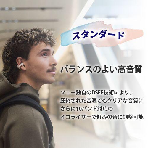 ソニー(SONY) WF-LC900-G グリーン LinkBuds Clip イヤーカフ型完全ワイヤレスイヤホン リスニングモード切替 IPX4防水_6