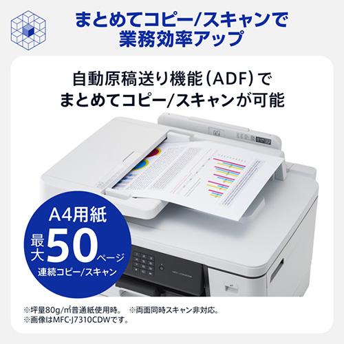 ブラザー(brother) DCP-J7205CDW ホワイト A3インクジェット複合機_8