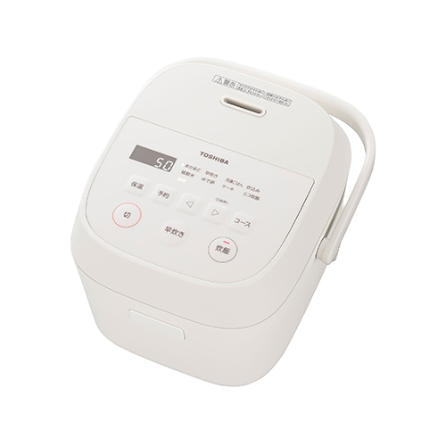 【長期保証付】東芝(TOSHIBA) RC-5AMX-W ミルキーホワイト マイコン炊飯器 3合炊き