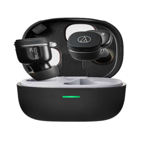 【長期保証付】オーディオテクニカ(audio-technica) ATH-SQ1TW2NC-BK ブラック 完全ワイヤレスノイズキャンセリングイヤホン_2