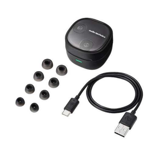 【長期保証付】オーディオテクニカ(audio-technica) ATH-SQ1TW2NC-BK ブラック 完全ワイヤレスノイズキャンセリングイヤホン_3