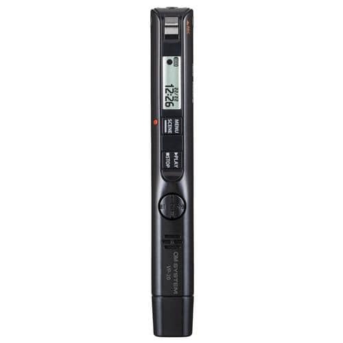 【長期保証付】OM SYSTEM VP-20 BLK メタリックブラック リニアPCM対応ICレコーダー VoiceTrek 8GB 全指向性ステレオマイク搭載