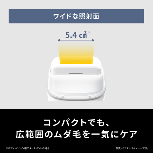 【長期保証付】パナソニック(Panasonic) ES-WH7C-W 光エステ スムースエピ フェイス＆ボディ＆VIO用 脱毛器 SMOOTHEPI COMPACT 手軽コンパクトモデル_4