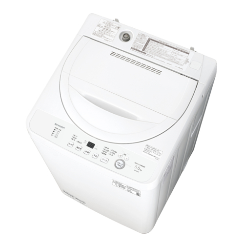 【設置＋リサイクル】シャープ(SHARP) ES-GE5K-W ホワイト系 全自動洗濯機