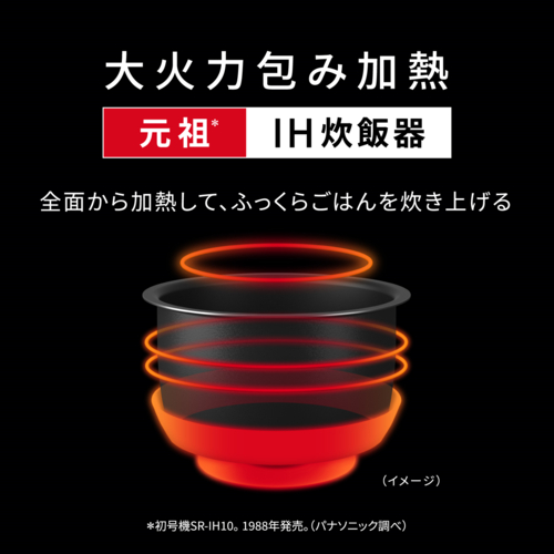 【長期保証付】パナソニック(Panasonic) SR-N518E-Wホワイト 可変圧力IHジャー炊飯器 おどり炊き 1升 食洗機で洗えるワンタッチふた ダイヤモンド竈釜 内窯3年保証_4