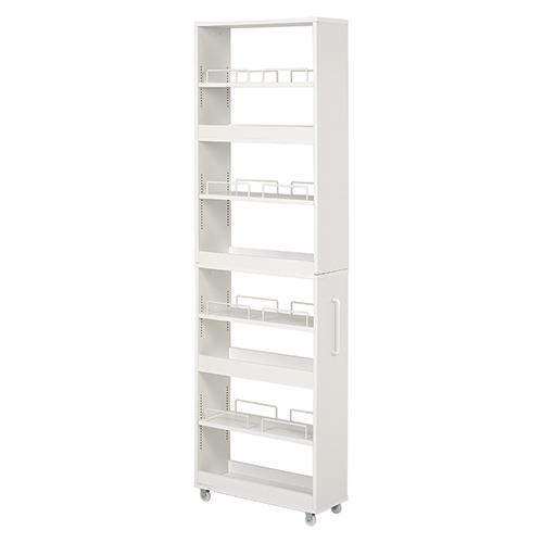 萩原(HAGIHARA) RCC-1537WH ホワイト 隙間収納ワゴン