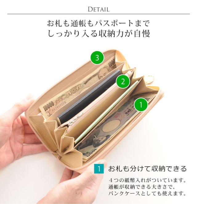 カイマン (頭) 長財布 マット加工 ラウンドファスナー メンズ【ネコポスで送料無料】_2