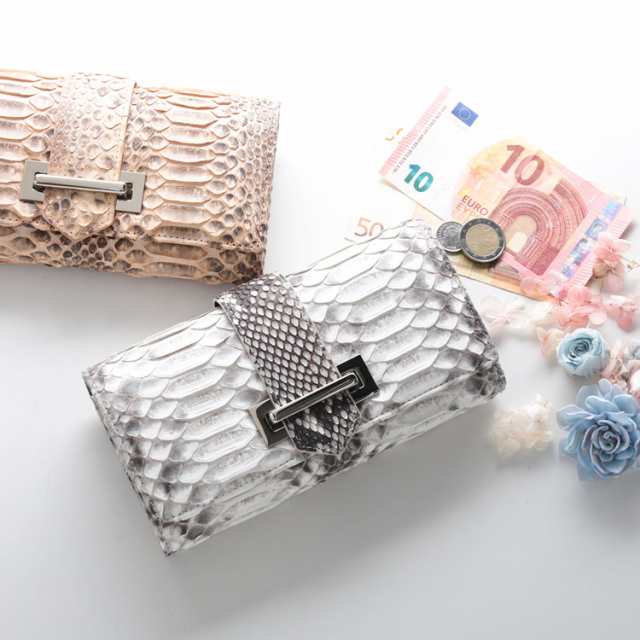 ダイヤモンド パイソン 財布 黄色 イエロー 金運 風水 ヘビ革 蛇