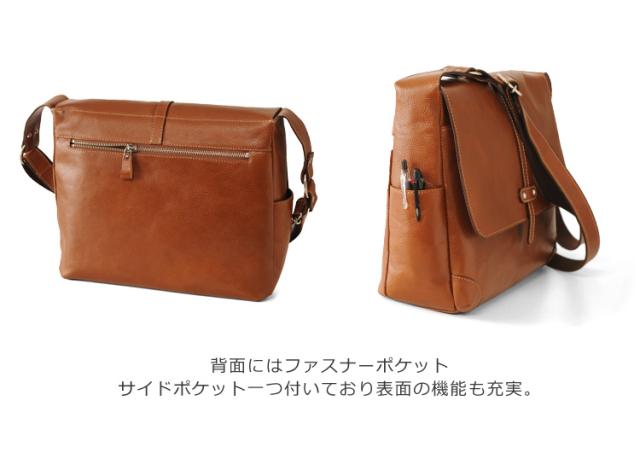 Jamale]ジャマレ日本製ショルダーバッグ/メンズギフト牛革小さめ軽い