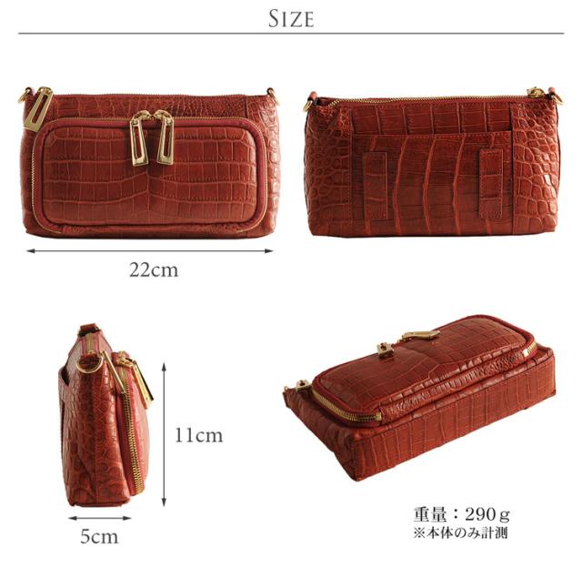 クロコダイル4wayバッグマット加工ゴールド金具/レディース(NO.06000538)_7