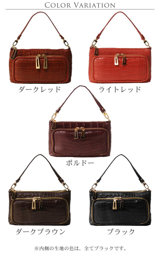 クロコダイル4wayバッグマット加工ゴールド金具/レディース(NO.06000538)_1