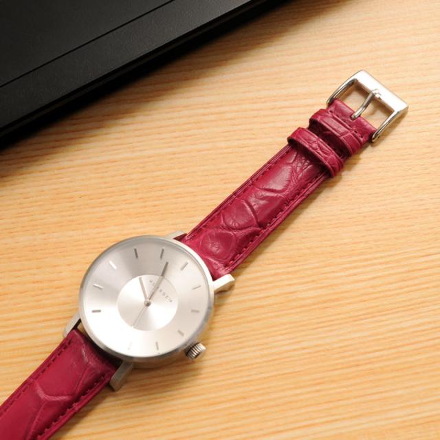 腕時計 付け替え用 ベルト 本革 メンズ アリゲーター 鰐皮 20mm 男 交換用 スペアベルト レザーベルト 防水