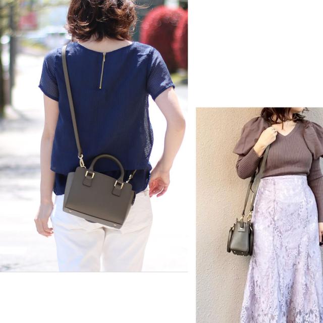 ミニバッグ レディース ミニショルダーバッグ 2WAY Mia Borsa レザー