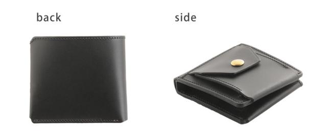 Jamale 日本製 ヌメ革 牛革 ミニ 折り財布 メンズ(No.07000347-mens-1)