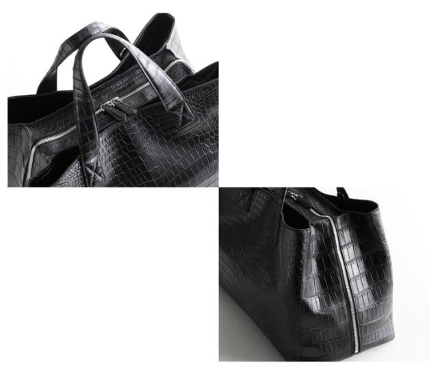 スモール クロコダイル レディース トートバッグ センター取り 大容量