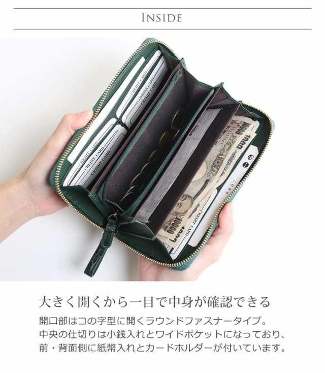 クロコダイル マット加工 ラウンドファスナー 長財布 メンズ ブルー ...