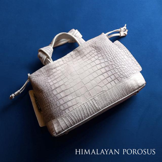 ヒマラヤクロコダイル ポロサス 2way トートバッグ 結び手 日本製 