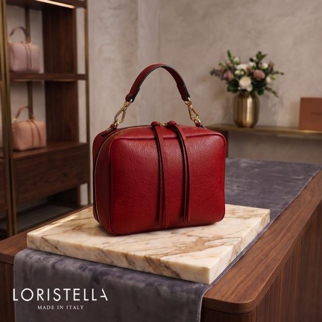 バッグ レディース ハンドバッグ 小さめ 軽量 きれいめ ミニバッグ ブランド LORISTELLA ロリステッラ イタリア 2way ショルダー 斜めがけ ポシェット レザー 本革 牛革 卒業式 入学式 ギフト プレゼント ギフト 4FB (07000405r)_1