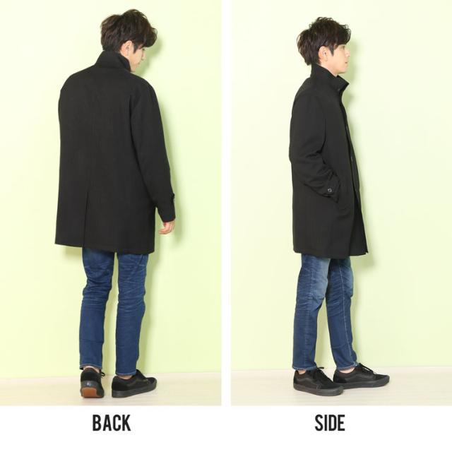 ビジネス メンズ コート 大きいサイズ HALEINE BB体 BB5/BB6/BB7/BB8 中綿入り ブラック ビッグサイズ 通勤(No.08000200)の通販は