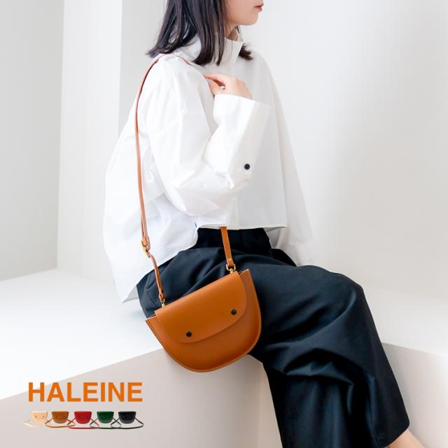 ショルダーバッグ 斜めがけ 大人 牛革 本革 薄型 カジュアル HALEINE ブランド ヌメ革 ポシェット 普段使い シンプル ナチュラル ボディバッグ サコッシュ レザー ミニバッグ ギフト プレゼント【名入れ可能】(No.07000411)の通販は