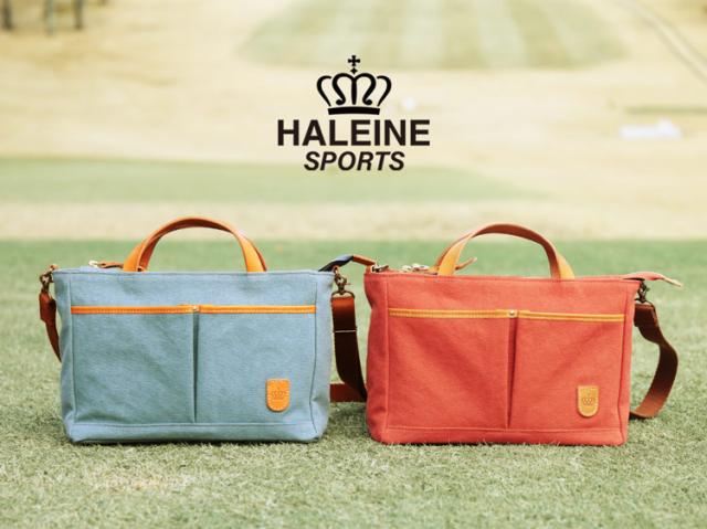 ゴルフ カートバッグ ラウンドバッグ ブランド HALEINE SPORTS 帆布 ヌメ革 日本製 トートバッグ ミニトートバッグ レディース メンズ 2WAY ショルダー カートトート 布 横 スポーツ 軽量 おしゃれ(07000417r)_10