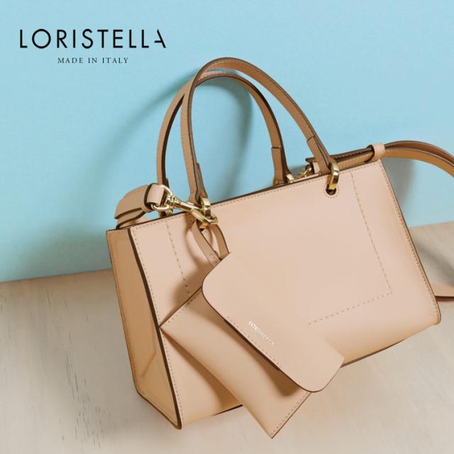 ハンドバッグ レディース きれいめ ポーチ付き 軽量 ブランド LORISTELLA イタリア 2way バッグ ショルダーバッグ 斜め 小さめ ロリステッラ 革 本革 牛革 黒 ギフト プレゼント (07000426r)_8