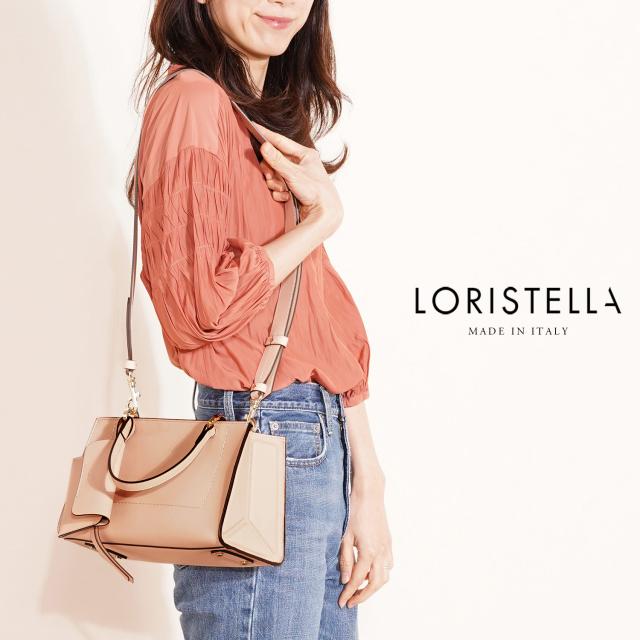 ハンドバッグ レディース きれいめ ポーチ付き 軽量 ブランド LORISTELLA イタリア 2way バッグ ショルダーバッグ 斜め 小さめ ロリステッラ 革 本革 牛革 黒 ギフト プレゼント (07000426r)_4