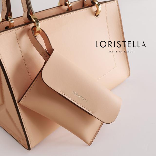 ハンドバッグ レディース きれいめ ポーチ付き 軽量 ブランド LORISTELLA イタリア 2way バッグ ショルダーバッグ 斜め 小さめ ロリステッラ 革 本革 牛革 黒 ギフト プレゼント (07000426r)_7