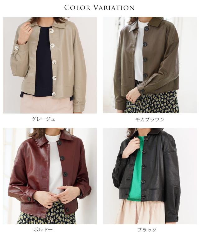 レザー ジャケット 本革 レディース ブランド filomo フィローモ ラム革 (04000096r)_12