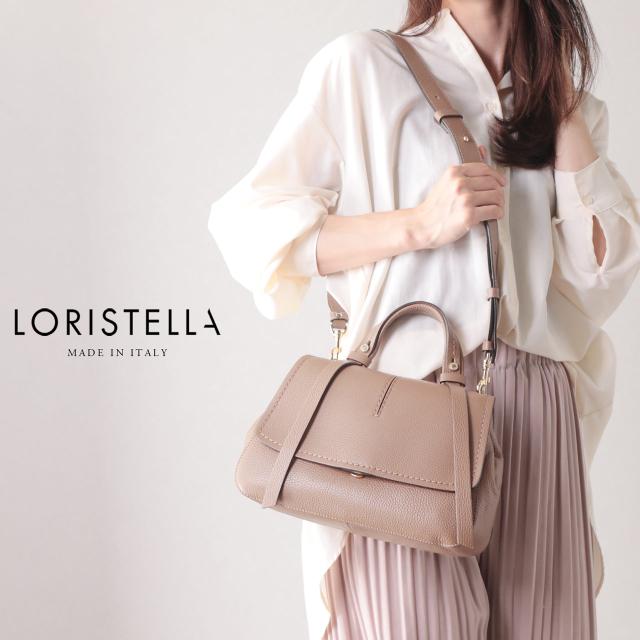 バッグ レディース 2way ショルダー ブランド LORISTELLA イタリア 本革 ハンドバッグ フラップ きれいめ 大人 小さめ レザーバッグ (07000467r)_1