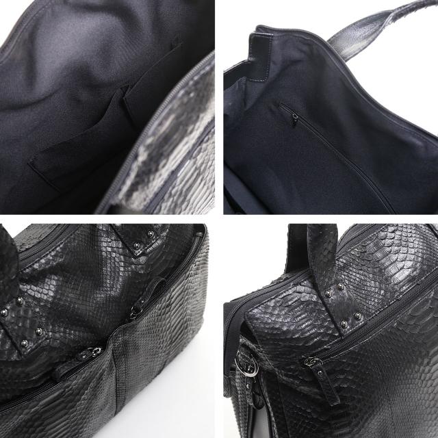 ダイヤモンド パイソン トートバッグ レディース 2WAY ショルダーベル