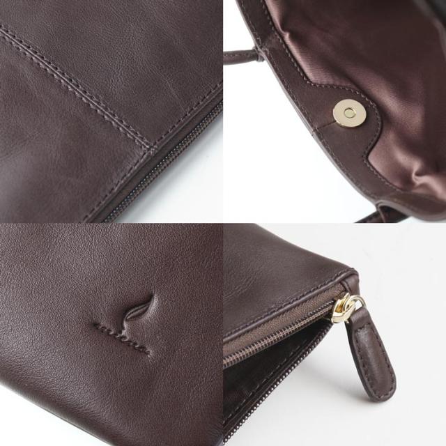 牛革 トートバッグ ポーチ付き 本革 親子バッグ 縦型 トート B4