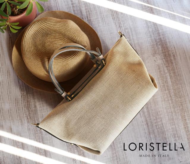 ブランド バッグ レディース LORISTELLA イタリア リネン 本革 2way 春 夏 ショルダーバッグ 斜めがけ ロリステッラ レザー 浴衣 に 合う (07000510r)_8