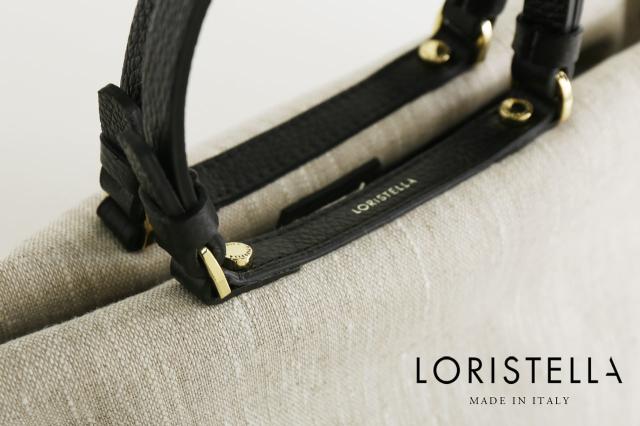 ブランド バッグ レディース LORISTELLA イタリア リネン 本革 2way 春 夏 ショルダーバッグ 斜めがけ ロリステッラ レザー 浴衣 に 合う (07000510r)_5