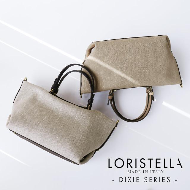 ブランド バッグ レディース LORISTELLA イタリア リネン 本革 2way 春 夏 ショルダーバッグ 斜めがけ ロリステッラ レザー 浴衣 に 合う (07000510r)_6