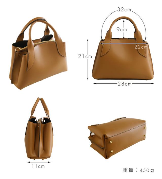 ハンドバッグ レディース 通勤 通勤バッグ オフィス きれいめ 2way シンプル ショルダー 斜めがけ レザー イタリア製 フォーマル カジュアル ギフト (07000511r)