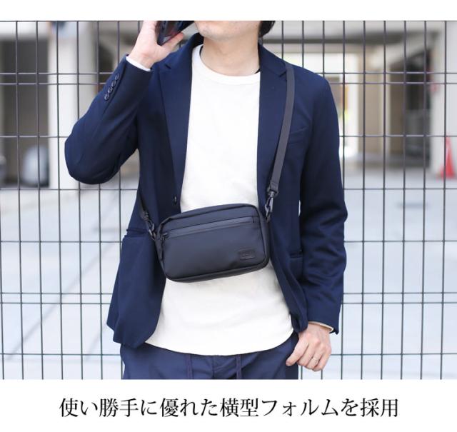 ボディバッグ メンズ 横型 耐水バッグ 防水バッグ 止水ファスナー 斜め