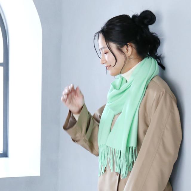 カシミヤ 100% マフラー レディース 無地 シンプル ギフト【ネコポスで