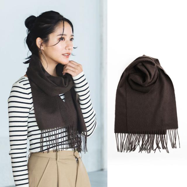 カシミヤ 100% マフラー レディース 無地 シンプル ギフト【ネコポスで