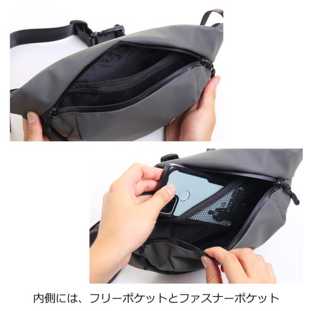 横型 ショルダーバッグ レディース 斜め掛け 耐水バッグ 防水バッグ 止