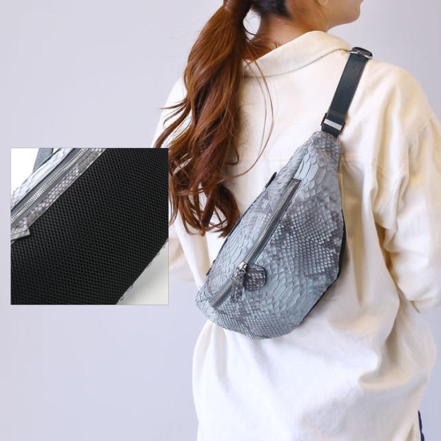 ダイヤモンド パイソン ボディバッグ レディース きれいめ ファニー