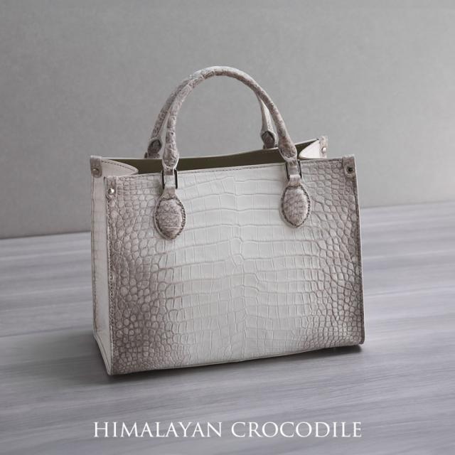 ヒマラヤ クロコダイル ミニ トートバッグ レディース 2way バッグ(06001876r)