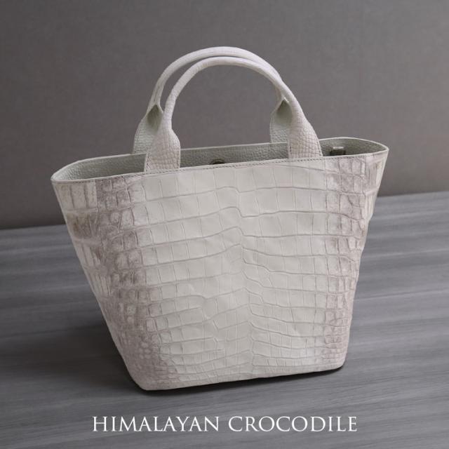 ヒマラヤ クロコダイル トートバッグ レディース センター取り 2way ショルダーバッグ 軽量 軽い 保証書 付き(06001901r)